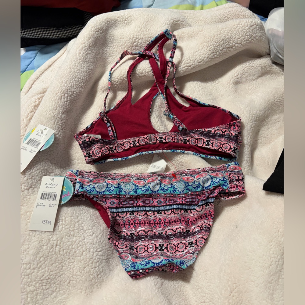 Colorful Patterned Bikini Set - Picture 2 of 3